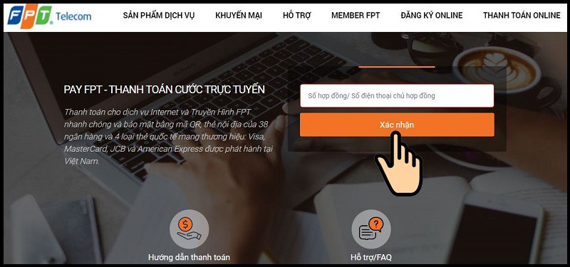 Hướng dẫn cách đóng tiền mạng/ thanh toán hóa đơn FPT 10 Dang nhap dong tien mang FPT